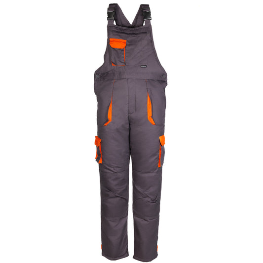 Radne pantalone na tregere postavljene Contrast teget