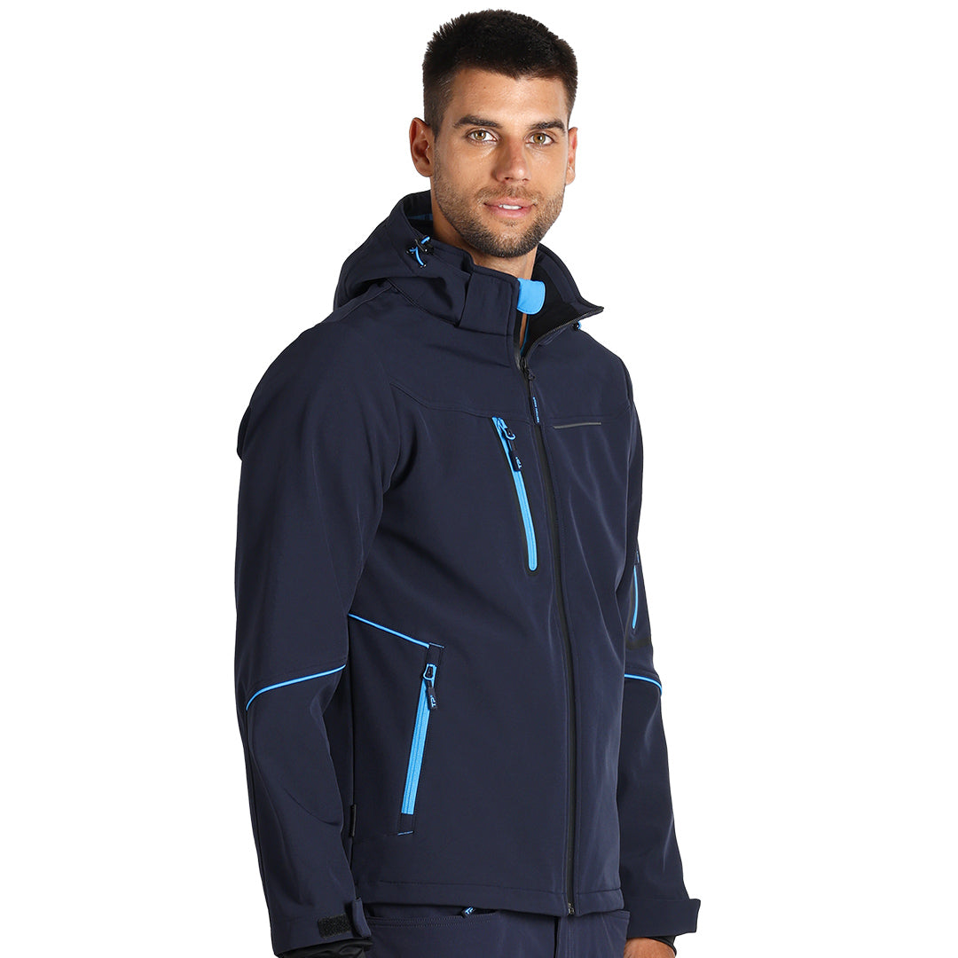 Eden Softshell jakna sa kapuljačom, plava