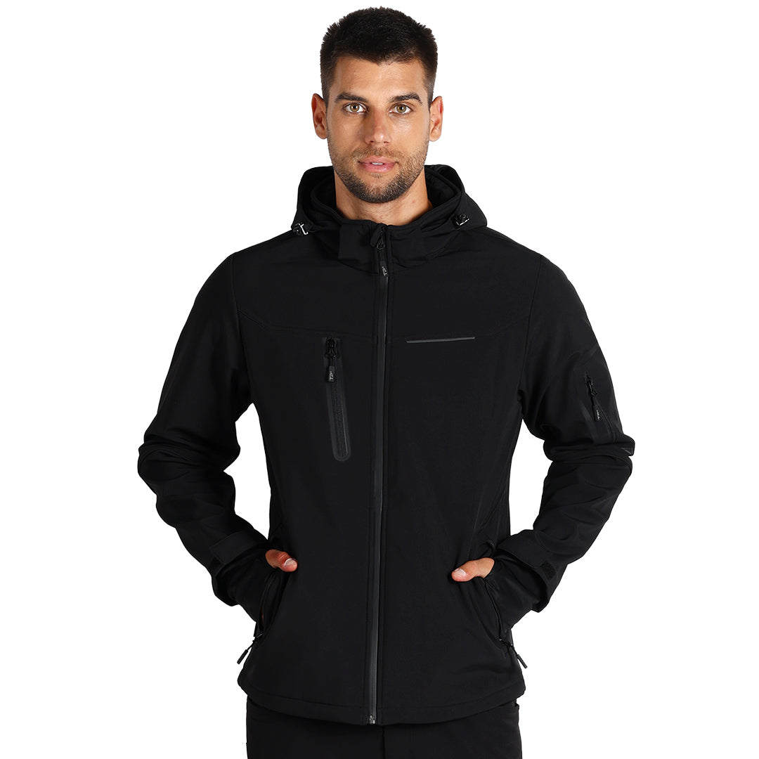 PANTHER Softshell jakna sa kapuljačom, crna