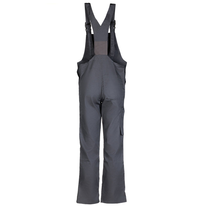 Radne pantalone Klasik na tregere, sive
