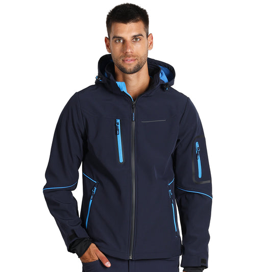 Eden Softshell jakna sa kapuljačom, plava