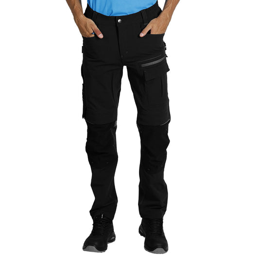 PANTHER BLACK Servisne radne pantalone sa elastinom