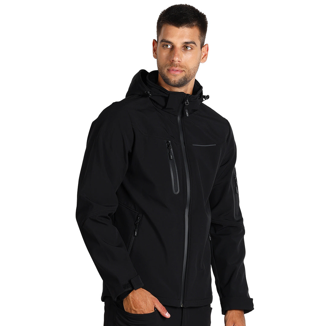 PANTHER Softshell jakna sa kapuljačom, crna